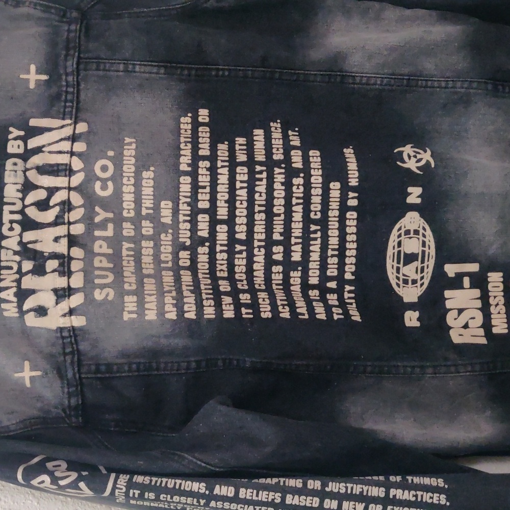 Reason Jean Jacket Size Medium - image 2